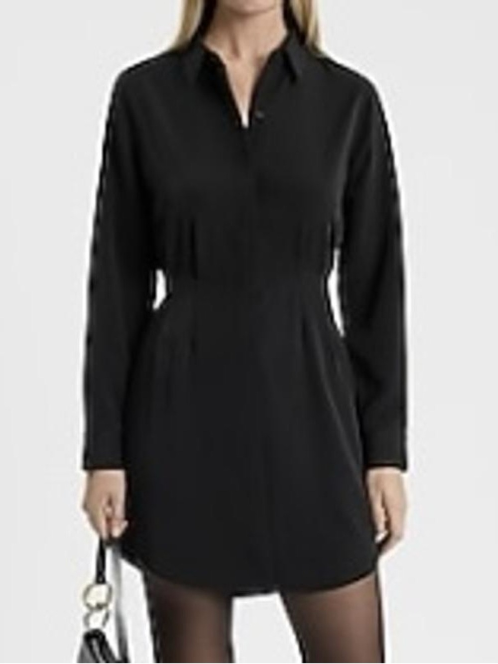 Express Long Sleeve Mini Portofino
Shirt Dress